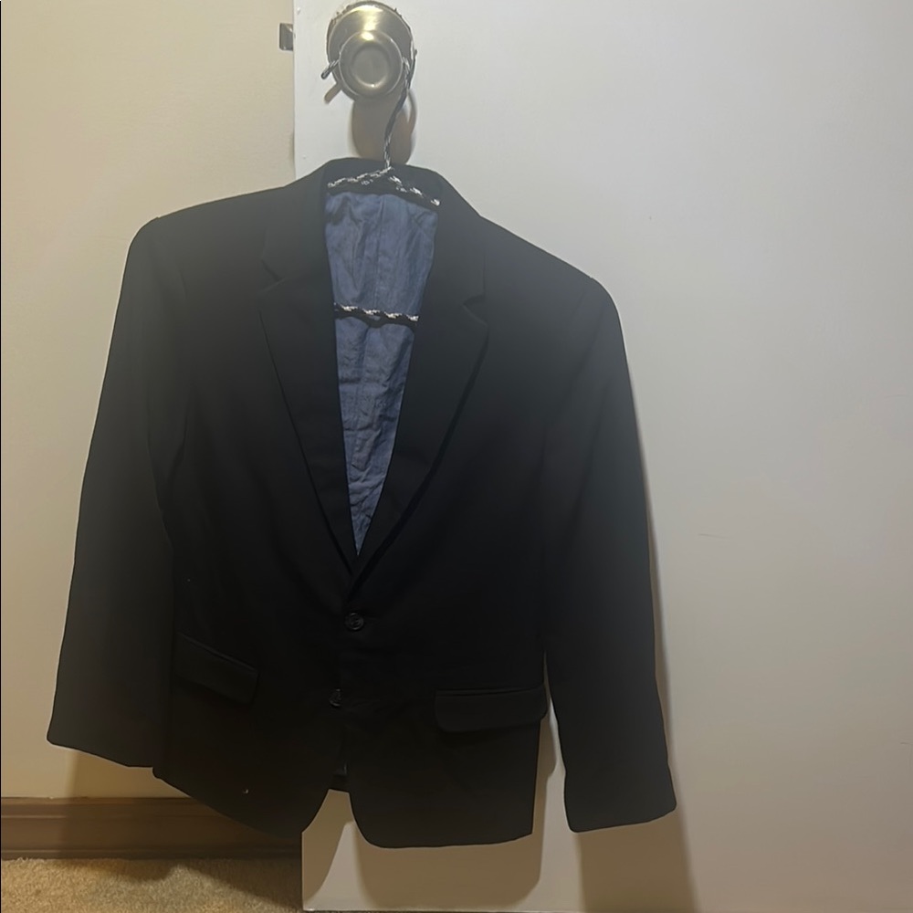 Nautica Black Sport Coat Classic Tailored Blazer